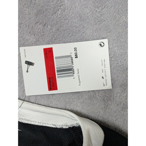 Nike Volley Ball Shirt Womens Size Large Black Gear Up #20 Active Performance - Picture 3 of 9